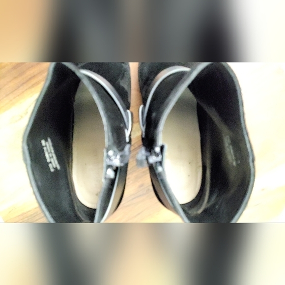 COLE HAAN Calico Zip Low Suede Boot NIKE Comfort Collab Black Size 8 - Picture 8 of 11